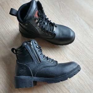 NEW MILWAUKEE LEATHER Women Combat Moto Boots